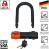 KRASER KR85S Antivol Moto Bloque Disque U Homologué SRA Serrure Sécurité Solide Cadenas 85x125 Ø18 Blocage Motocyclette Scooter Vélo