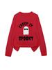 YZH-3 Round Neck Halloween Pullover Sweater with Long Sleeves - Autumn Printed Style
