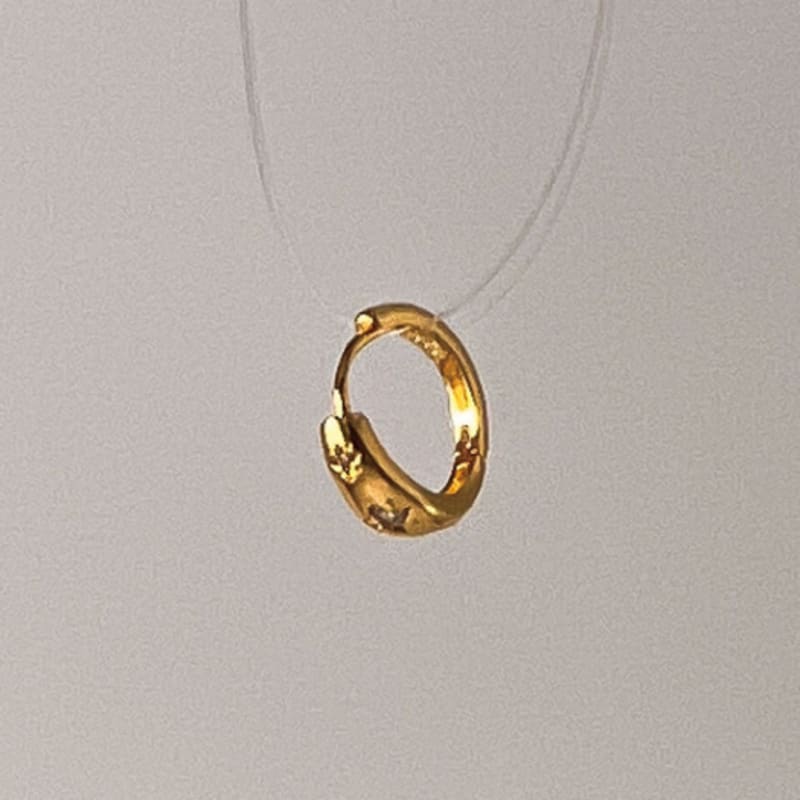 

objet213 Star Hoop Earrings (Silver 925) Original