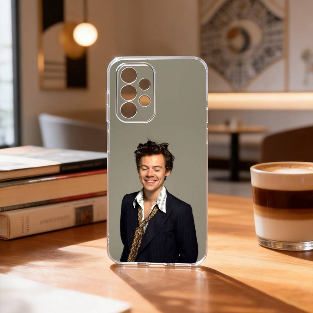 

singer H-aRRy Music Styles Phone Case Transparent Silicone Soft For Samsung S25,S24,S21,S22,S23,S30,Ultra,S20,Plus,Fe Samsung S30Ultra5G