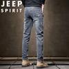 JEEP SPIRIT Men's Slim Fit Elastic Drawstring Jeans