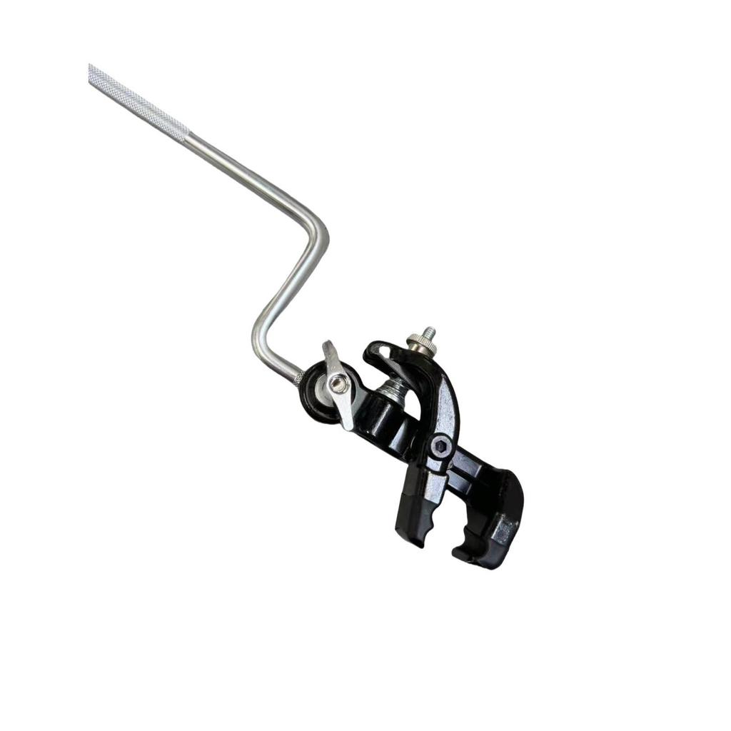 Rack Tom, Snare Drum, Cowbell, Alligator Clip Mount: Multi-Accessory Clamp for Drum Hoops and Rims
