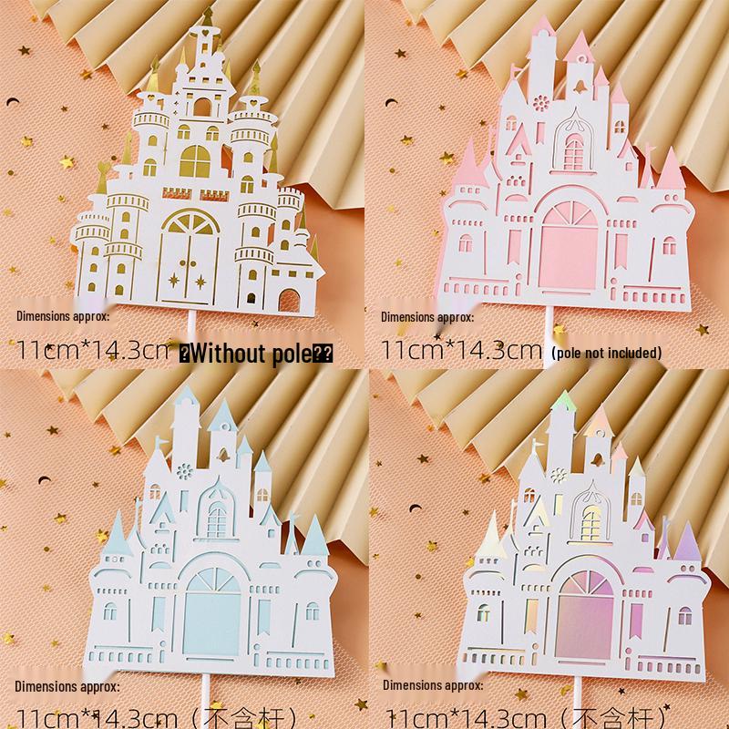 Pink & Gold Royal Birthday Cake Topper Set