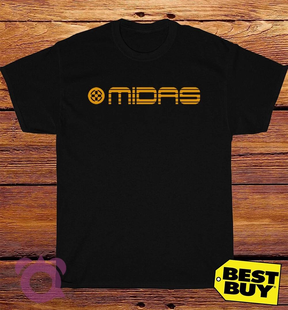 New Tshirt Midas Pro Audio Logo American Funny T-Shirt Size S to 5XL XS
