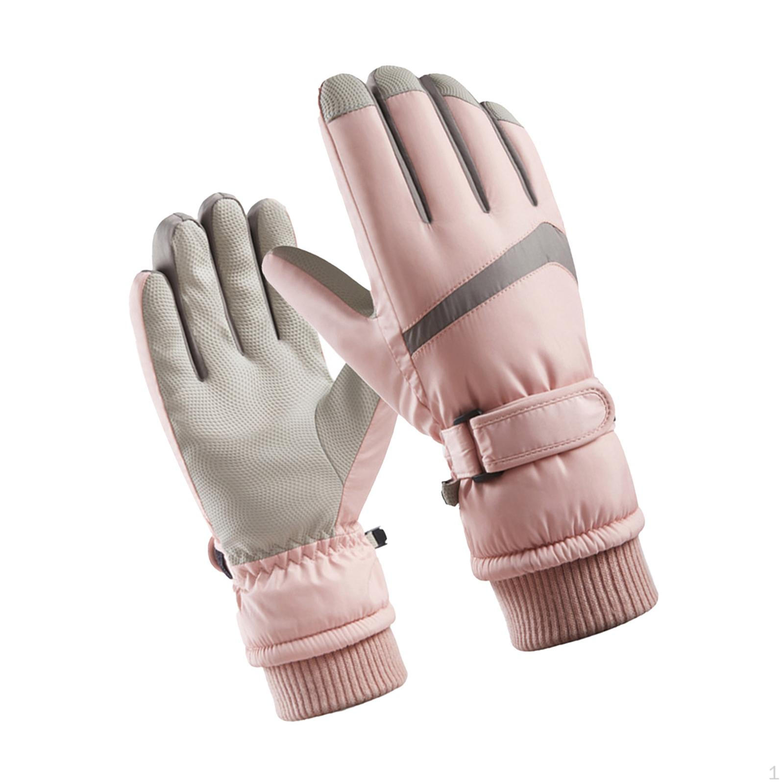 Women Cycling Gloves Touch Screen Full Palm Windproof Thermal for Motorcycle