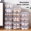 Schoenenopbergdoos Bescherm ventilatiegaten Ontwerp Transparante ruimtebesparende plastic organizerbox voor thuis