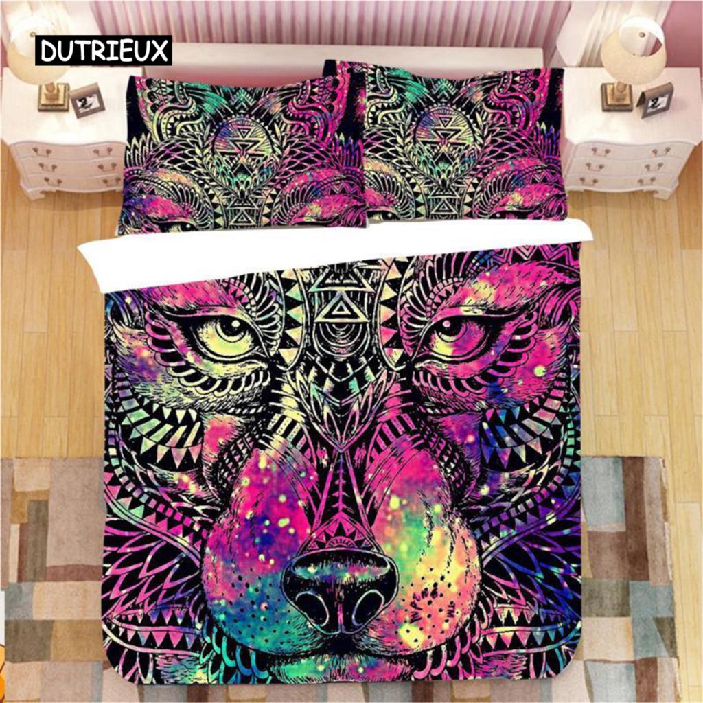 Dream Catcher Duvet Cover Set King Double Pink Starry Universe Queen Size for Kids Girls Comforter Cover Microfiber Quilt Cover