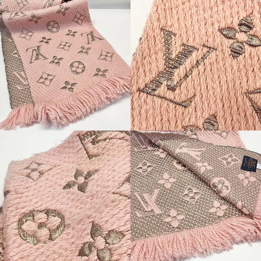 Used LOUIS VUITTON Escalp Logo ManiaScarf silk/wool Women
