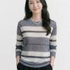 Navava Casual STriped Color Block Round Neck Long Sleeve T shirT Nk3603