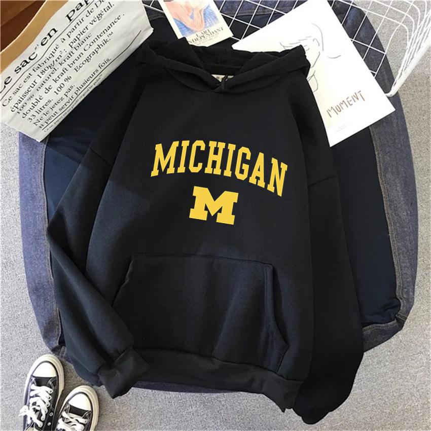 

Fashion University of Michigan Women s Hoodie Hip Hop Women s Casual Hoodie Neutral Street Wear Harajuku Men s Hoodie 3XL