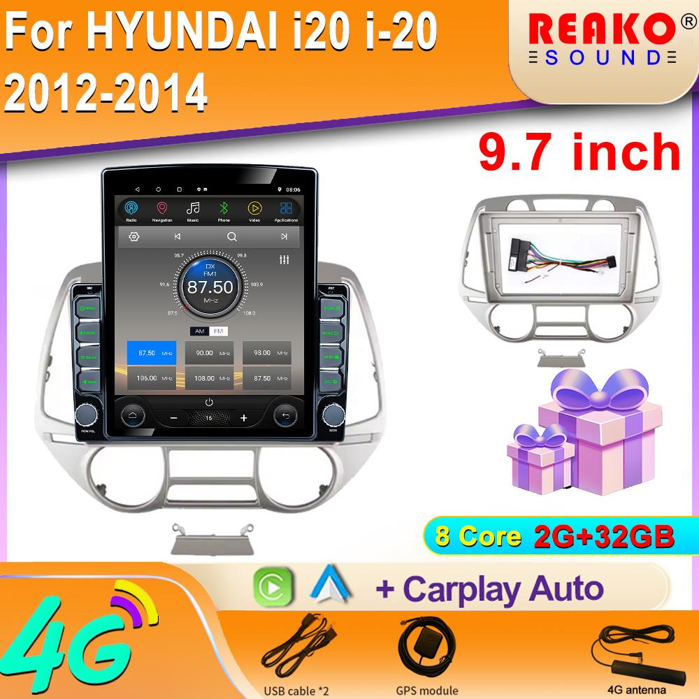 

9,7-дюймовый вертикальный экран Tesla Android автомобильное радио для HYUNDAI i20 i-20 2012-2014 GPS навигация мультимедийный видеоплеер 8 core 2GB+32GB