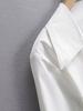 White V-Neck Slim-Fit Women's Sexy Short-Sleeved Shirt