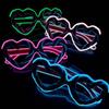Wireless Drive Love Led Luminous Glasses Wireless Sunglasses Party Performance Ktv Bar Atmosphere Flash Props Online Celebrity L