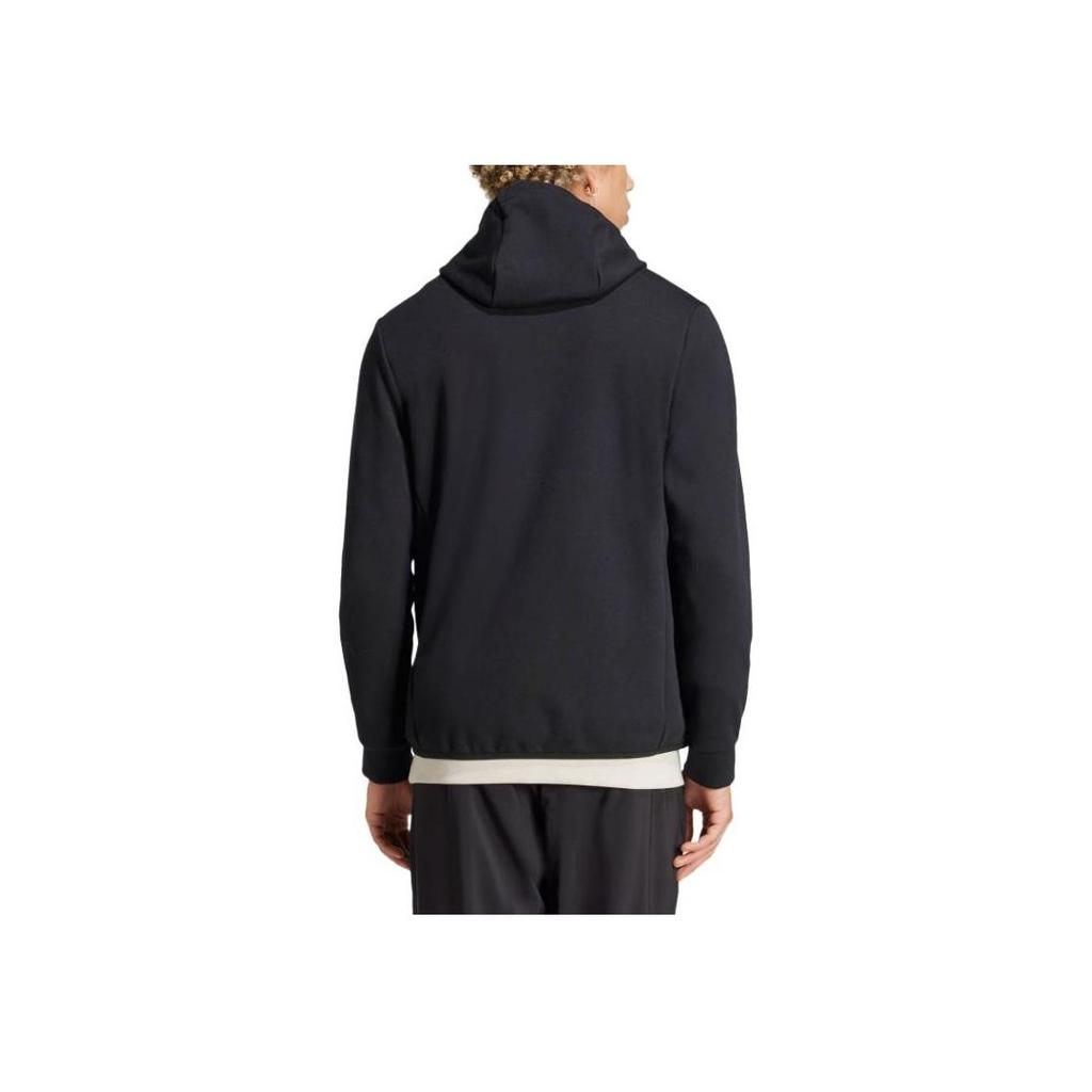 adidas Essentials Hybrid Down Hooded Jacket Black Men's JM3255