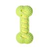 Durable Rubber Bone Dog Chew Toy, Interactive Squeaky Pet Teething Toy for Medium Large Dogs, Non-Toxic Bouncy Training Toy