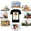 Anime Style Handsome Boy Print Casual Top Trendy Loose Fit Unisex Short Sleeve T-Shirt Pure cotton T-shirt