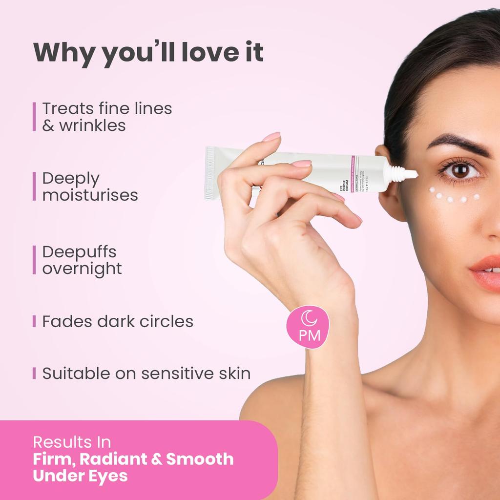 O3+ Eye Circle Cream 15g Pack of 1 Brightening Dark Circles Reducing Fine Lines Moisturizing