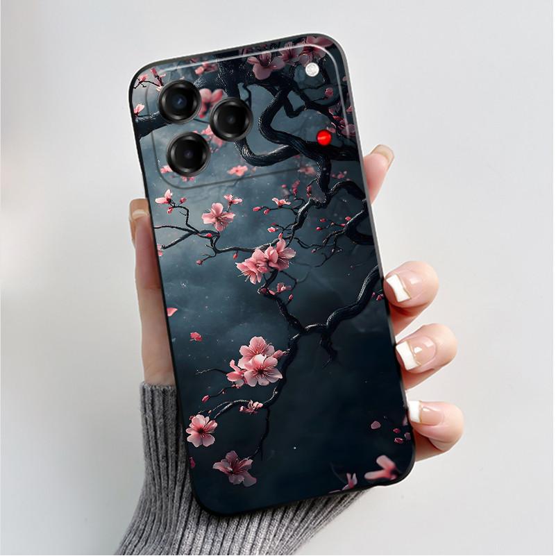 

Для ZTE Blade V80 Vita V80 Дизайнерский Чехол Мягкий Силикон Модный Цветочный Чехол Для ZTE Nubia V80 Дизайнерские Задние Крышки Телефона Черный Funda Blade V80 Design