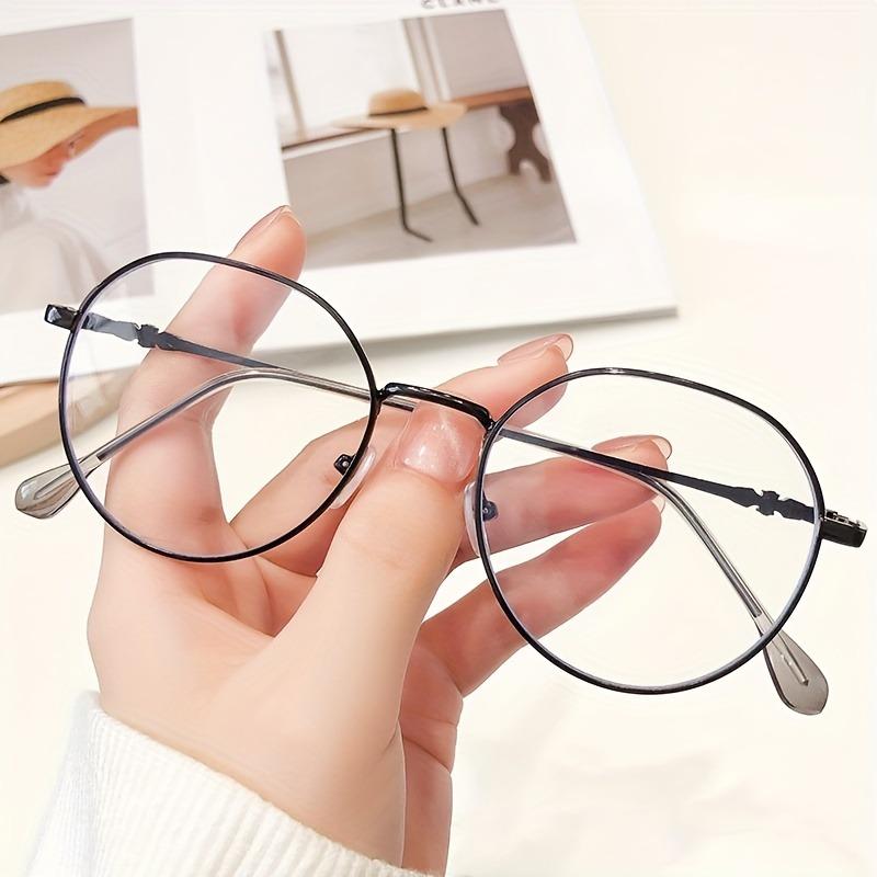 Ultra Light Fashionable High Aesthetic Value Metal Mirror Frame Women Decoration Design Trendy Street Pography Glasses