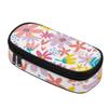 Pencil Bag Casual Strong Polyester Fabric Smooth Zipper with Main Compartment Mesh Pocket and Pen Slots for Everyday Study