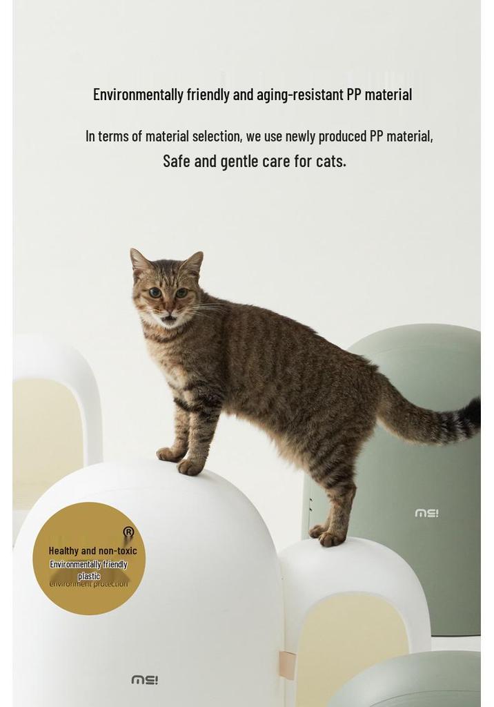 Mochi Fully Enclosed Extra Large Cat Litter Box – Odor-Proof, Anti-Splash Hallway Style