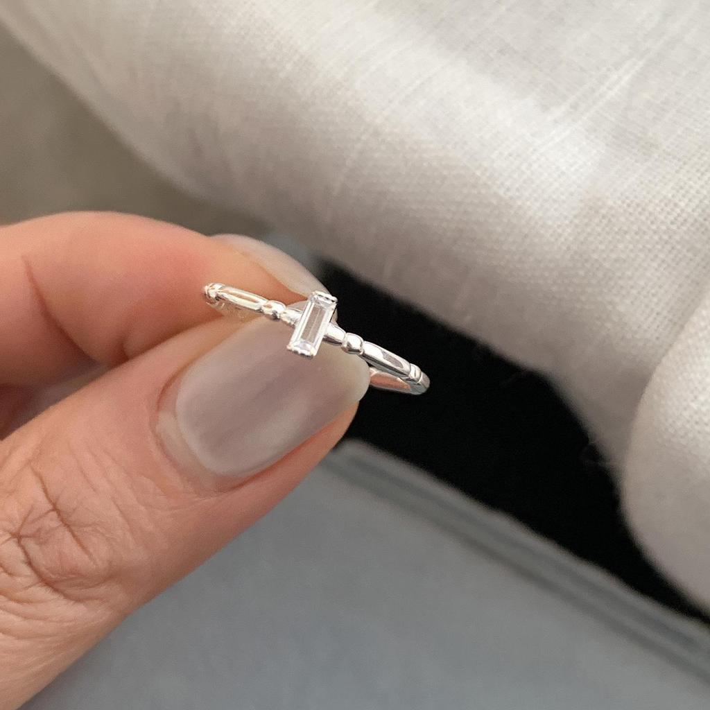 Xiaohongshu S925 Sterling Silver Summer Ring: Women's High-End Niche Light Luxury, Non-Fading Silver Jewelry