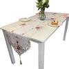 New Table Flag Modern Simple Flower Embroidery Hollow Coffee Table Tablecloth Tassel Suizi Table Flag