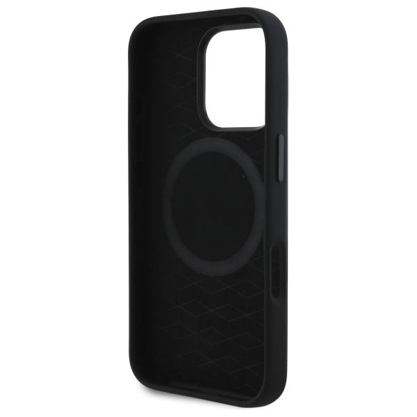 Bmw Bmhmp16L23Scuk Iphone 16 Pro 6.3    Czarny/Black Hardcase Silicone Cut Tricolor Lines Magsafe