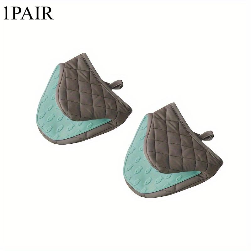 

1 ПАРА с нескользящей силиконовой подставкой под горячее, эргономичный дизайн ручки, бежевый с розовым декором, защитная подкладка для кухонной столешницы серый