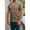 Slim Fit Men's Short Sleeve Shirt Mink