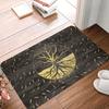 Norse Tree Of Life Printed Flannel Door Mat Viking Rune Design Soft Absorbent Rug For Home Decor Gift Idea