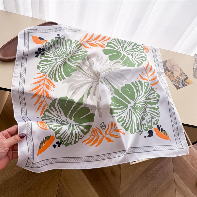Korean Unique Printed Square Scarf For Women Fashion Accessory