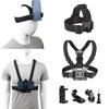 All-in-One Action Kamera Zubehörset Kopfband Brustgurt Halterung Verstellbares Kamera-Set Brustgurt für GoPro & Mobiltelefon