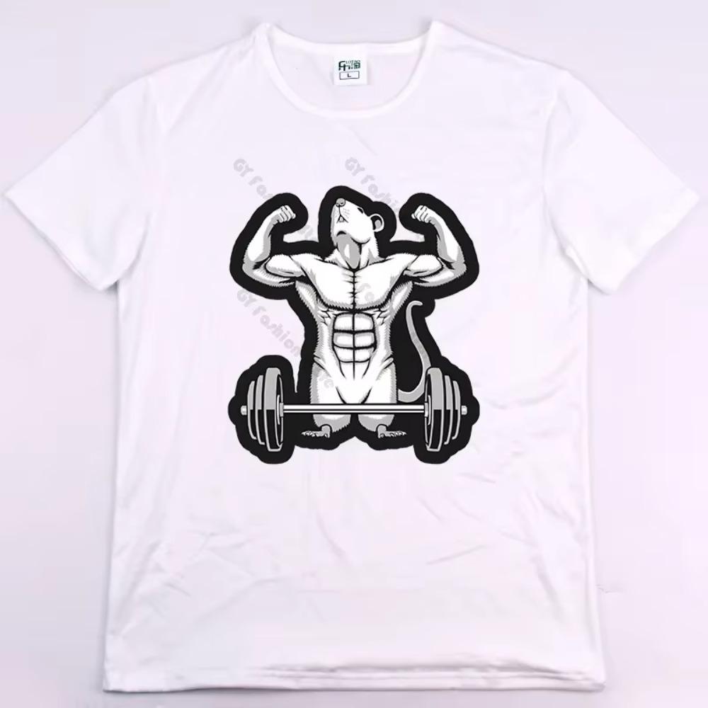 Letní móda Retro pánská anglická písmena těžké váhy 100% bavlna s kulatým výstřihem s potiskem Vysoce kvalitní neformální tričko Fitness Street