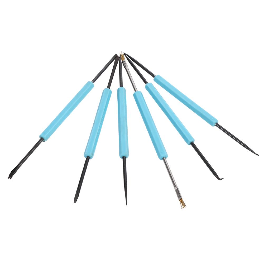 Soldering Tools, 6pcs Professional Soldering Accessories Broken Key Extractor with Double Sided Blue Solder Assist Disassembly Tools
