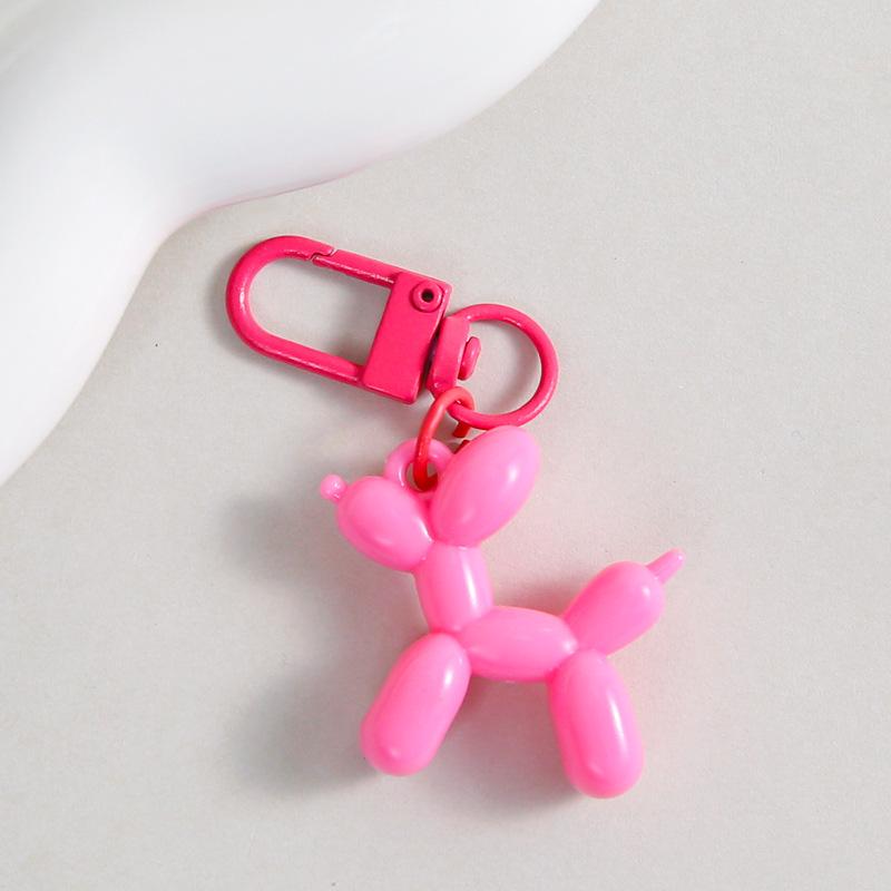 Colorful Macaron Balloon Dog Keychain Pendant - Creative Bag Decoration