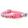 Collar Bell Colorful Cats Pattern Pet Accessories Dog Cat Adjustable Collars For Puppy Kitten DIY Small Animal