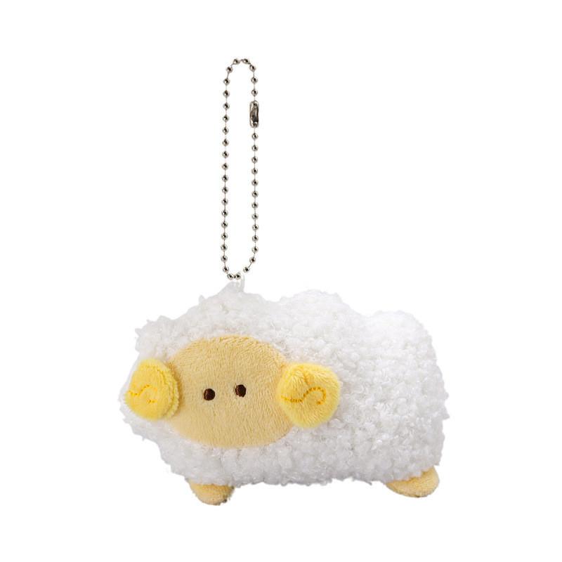 Charming Cartoon Zoo Series Plush Keychain Adorable Animal Character Soft Toy
