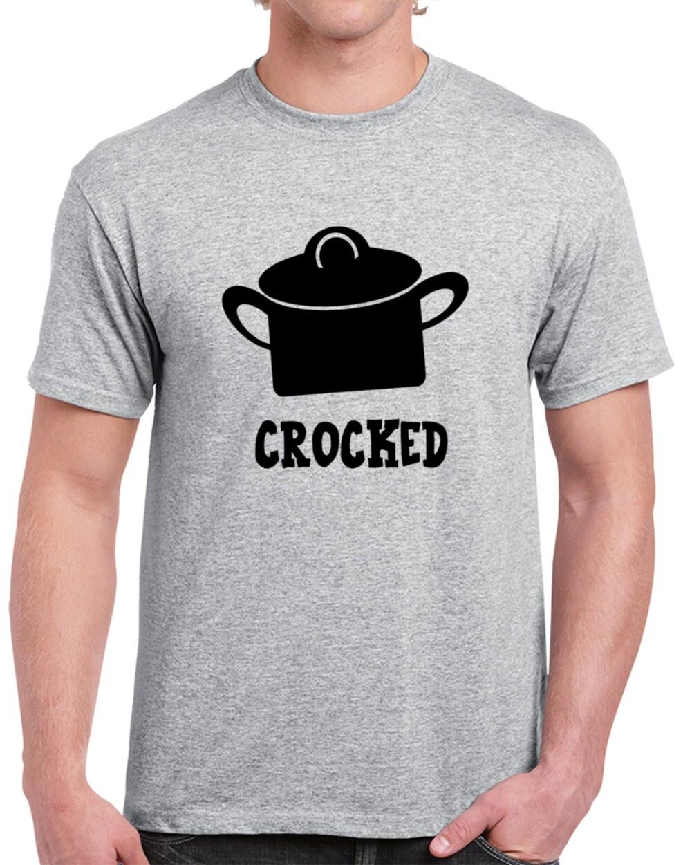 Crocked Funny Drinking T Shirt Sarcastic Party Tee Hilarious Bee Unisex T-Shirt XXL