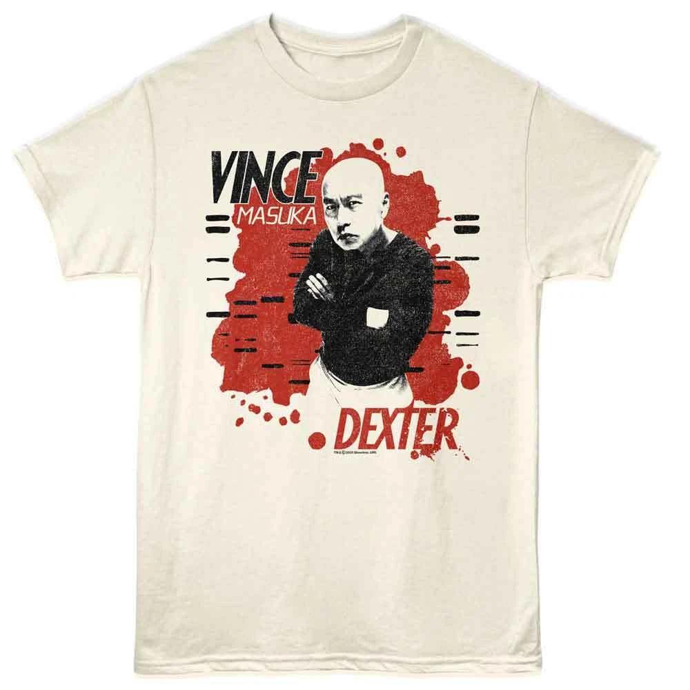 Dexter - Masuka Splatter - American Classics - Natural Short Sleeve T-Shir 150