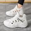 Korean Version of the New Dad Shoes Women's 2025 Summer Hollow Mesh Shoes Breathable Student Sports Shoes Casual Thick-soled Heightening Shoes