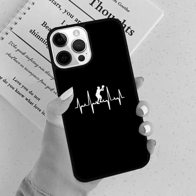 Basketball Heart Beat Phone Case For For IPhone 18 17 Air 16 15 11 12 13 14 Pro Max Plus Coque