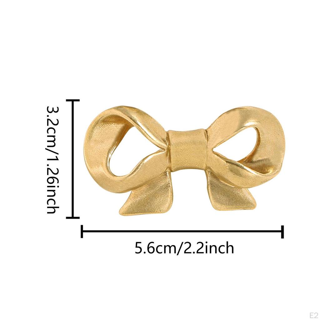 Brass Bowknot Furniture Handle Bow Cabinet Pull,Creative Home Decor,Easy to Install Cute Wardrobe