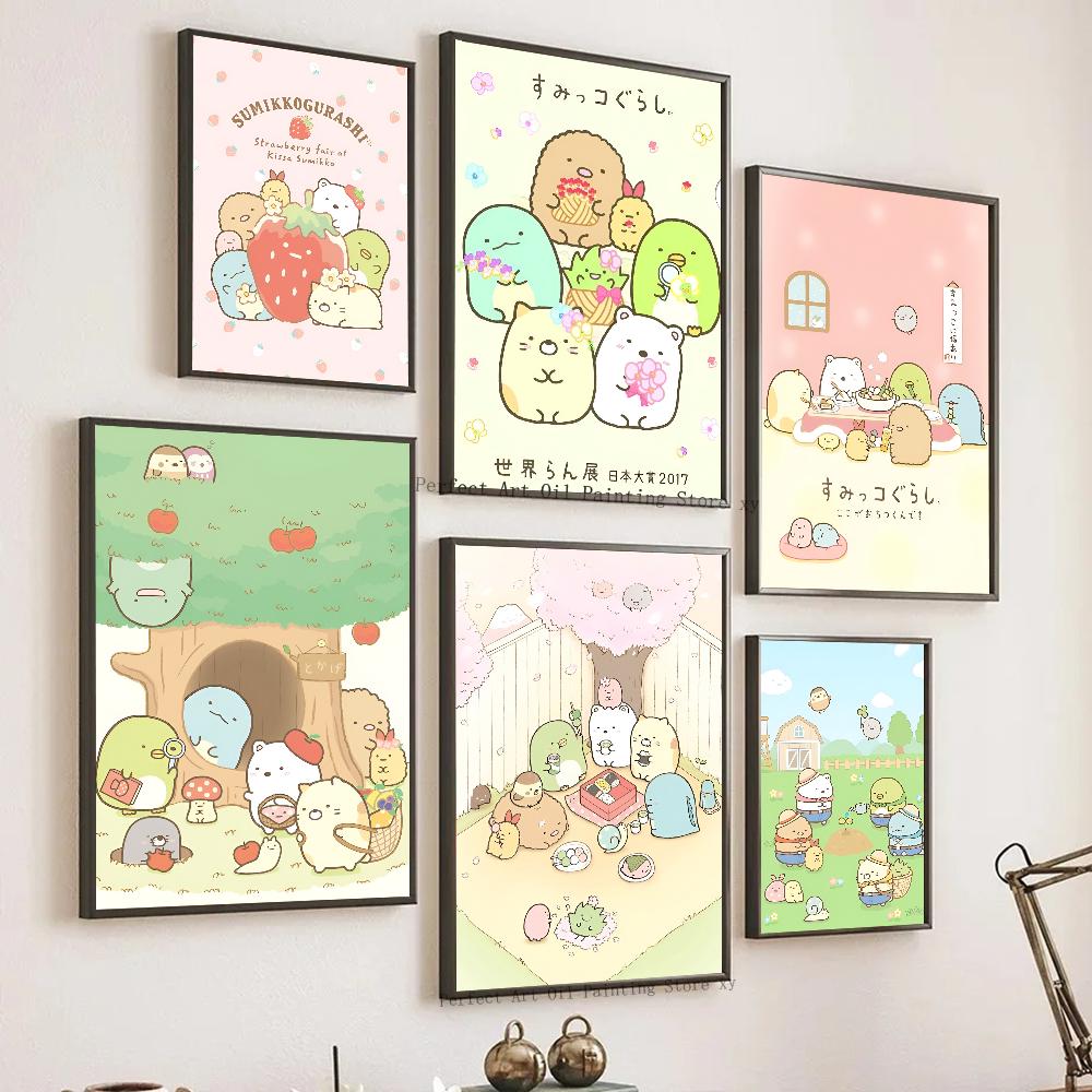 Sumikko Gurashi Poster Poster Art Print Bar Living Room Furniture Decor