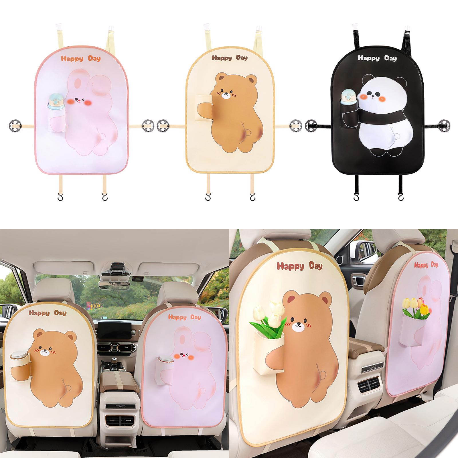 

Чехол на спинку автомобильного сиденья с рисунком, защитные коврики для сидений с держателем для бутылки с водой, защитные чехлы для сидений, защита от грязи B