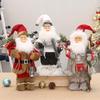 12Inch Santa Clause Figurine Table Ornament Christmas Party Decoration for Indoor and Outdoor Holiday Party Centerpieces P9YB