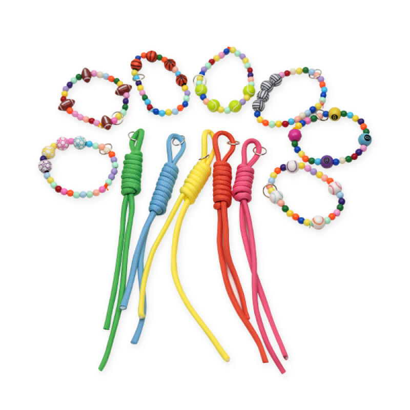 Набор для изготовления брелоков и узлов с бусинами в виде спортивных мячей (Выберите 1 из 7) tennis ball