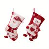 Christmas Holiday Decorations Set of 1/2  Festive Party Hanging Ornaments, High Quality Santa,Snowman Stockings,Polyester,Featherless, for Christmas,