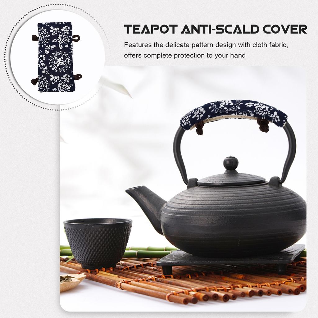 Home Teapot Handle Cover Cloth Anti-Scald Sleeve Heat Insulation Teakettle Handle Protective Accessory