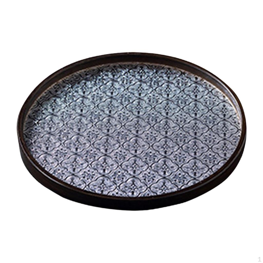 Begonienblume Glastablett Obst Snack Tee Dekorativ für Esszimmer